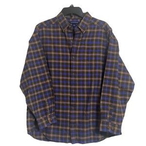 Boys Lands End Flannell Button Up Size XL (18/20)  NWT
